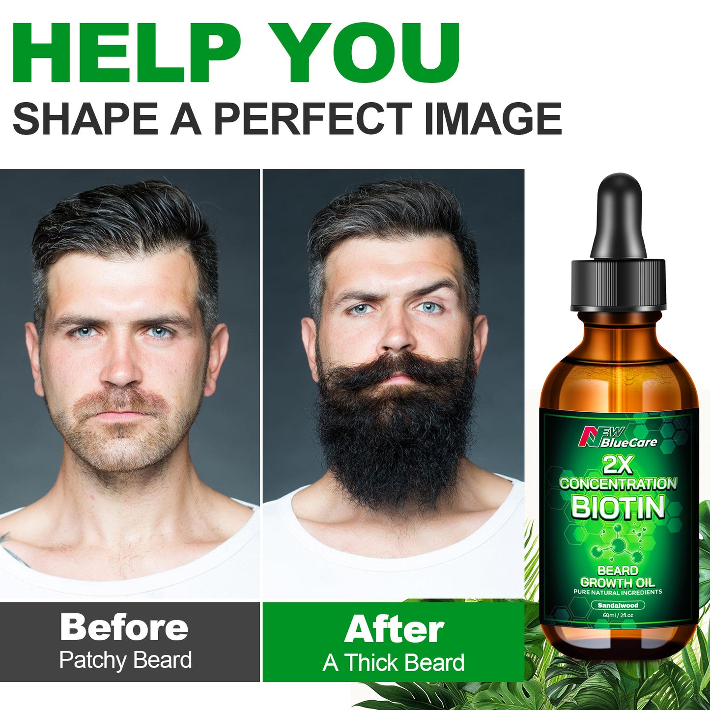 2X Concentration Biotin Beard Growth Oil