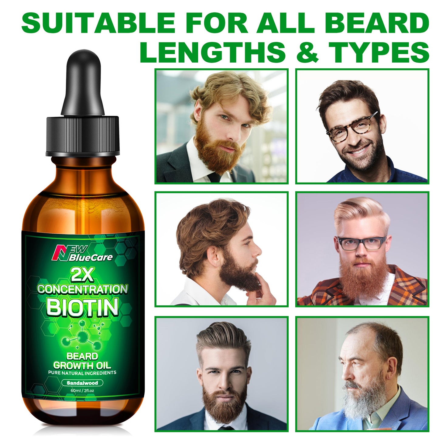 2X Concentration Biotin Beard Growth Oil