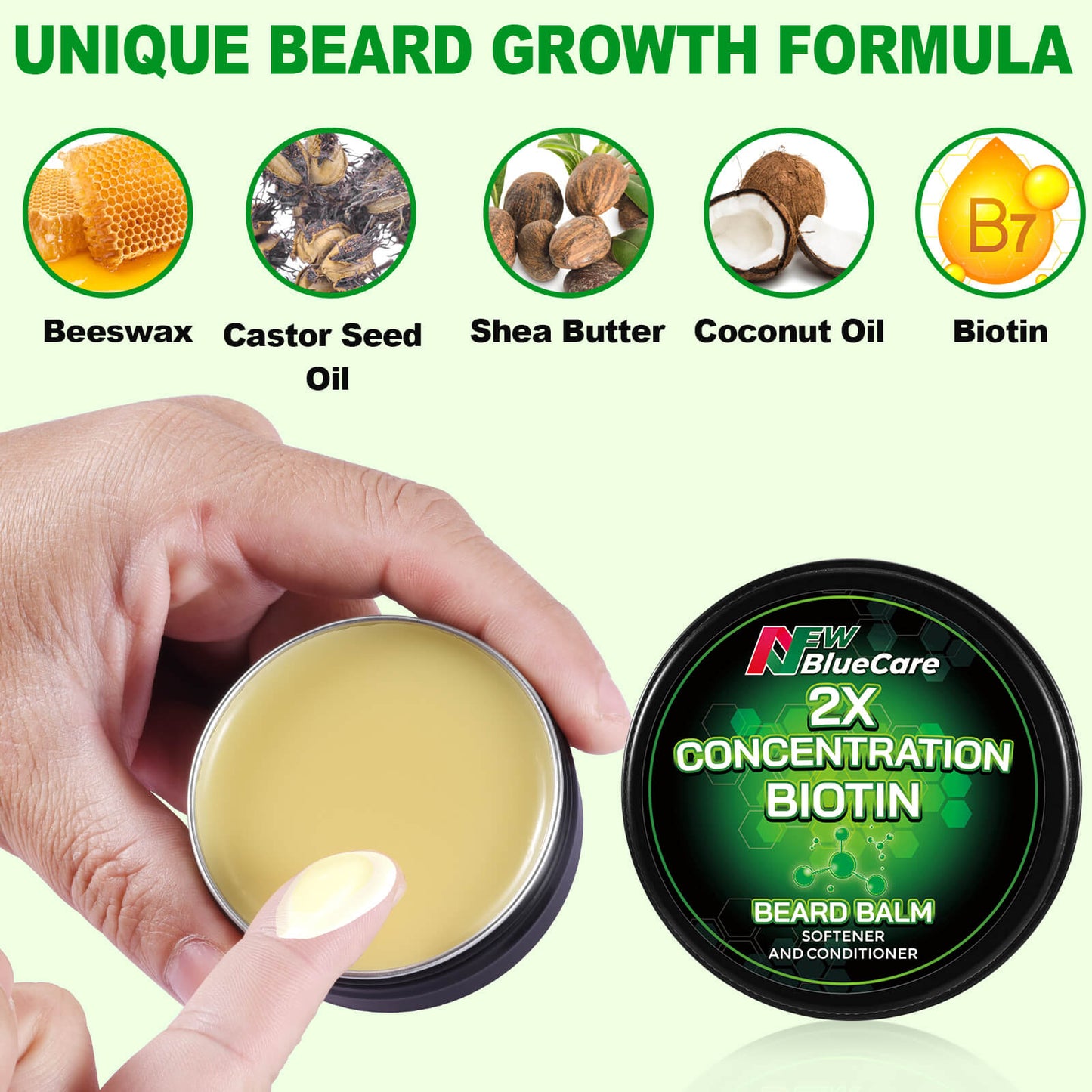 2X Concentration Biotin Beard Balm & Beard Oil - 2 Pack