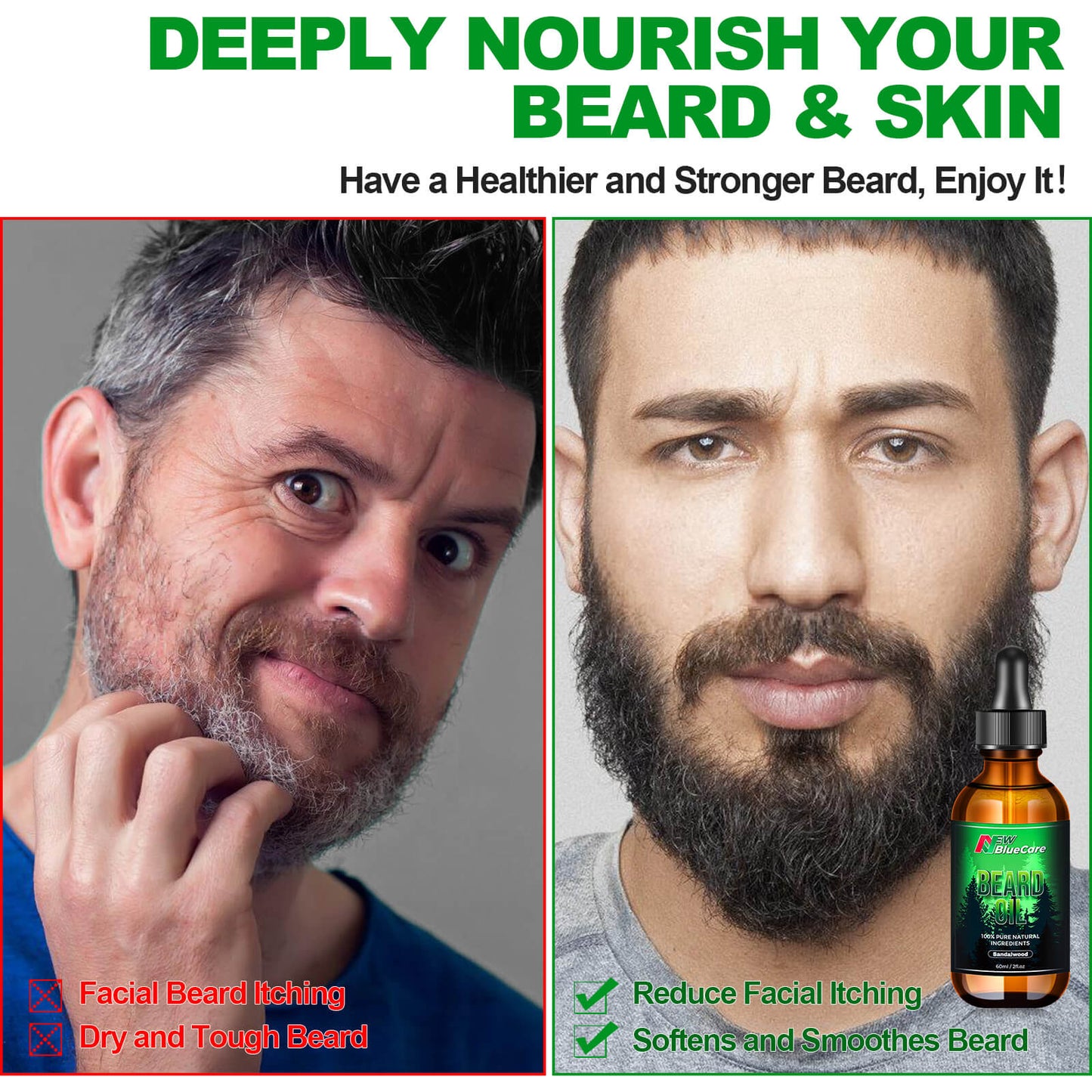 2X Concentration Biotin Beard Balm & Beard Oil - 2 Pack